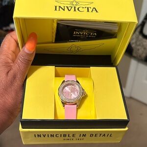 Invicta Women's Pink and Silver Watch